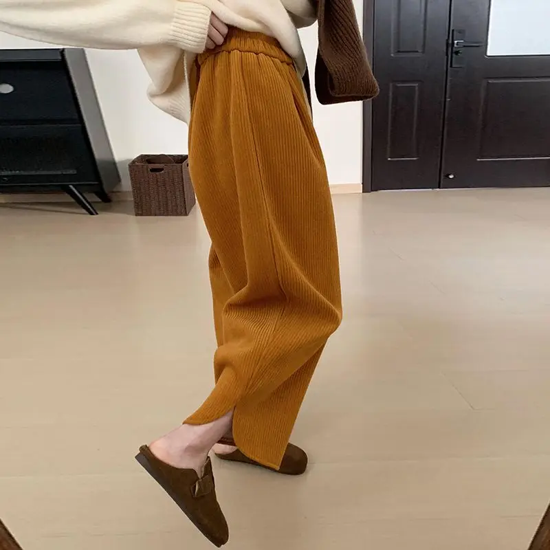 

plus Size 300 Pou Vintage Harlan Pants Women's Loose Elastic Waist Casual Carrot Pants Long Pants Autumn Season
