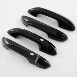 For MG MG3 Hybrid 2024 2025 ABS Carbon Fiber Black Car Door Handle Cover Trim Sticker Protector Styling Auto Accessories