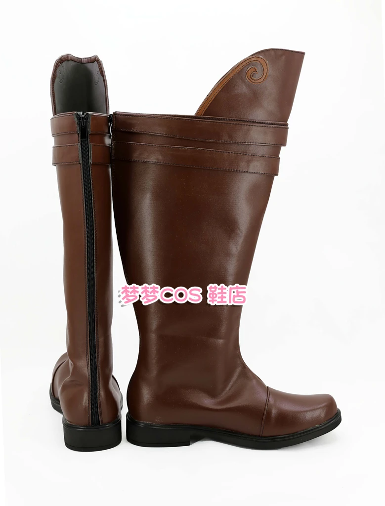 DMC Vergil-zapatos de Cosplay, botas de cuero de fantasía, zapatos de Carnaval de Halloween, accesorios hechos a medida para adultos, hombres y mujeres