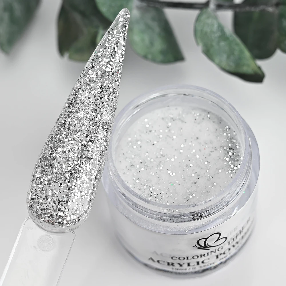 6 stücke Weihnachten Farben Acryl Pulver Kit 6 Farben Glitter Goldgelb Grün Splitter Tauch/Schnitzen/Verlängerung Nagel pulver Set %