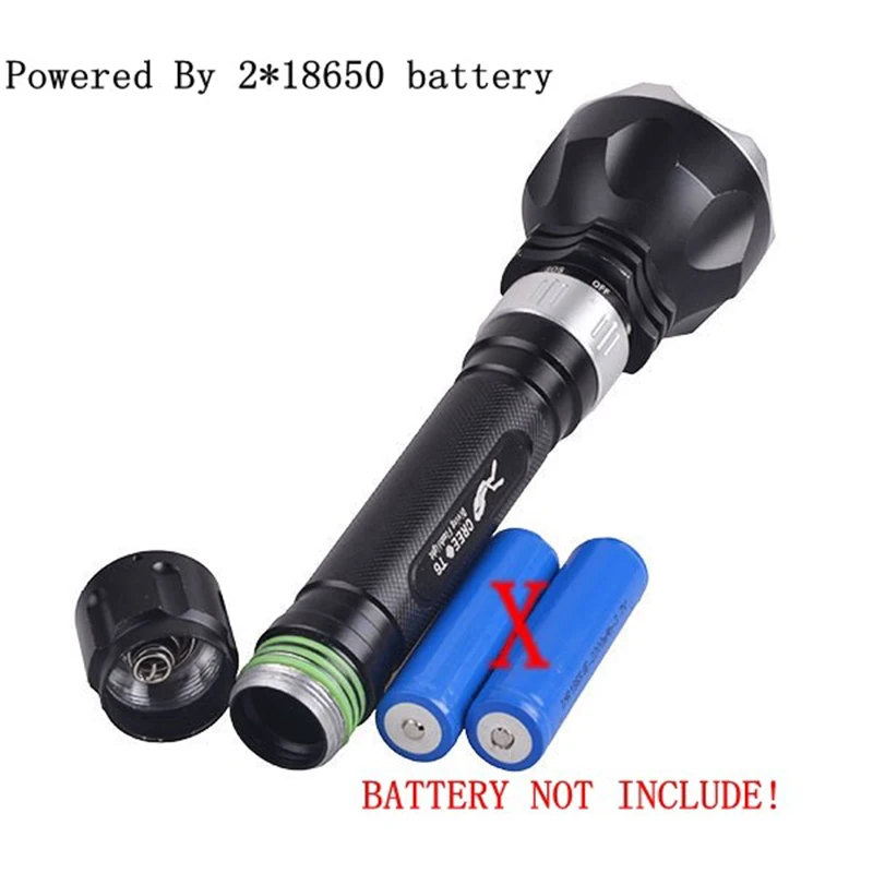 New Arrival ANYGO Powerful LED Diving Flashlight Professional Underwater Torch IPX8 Waterproof Rating Lamp Use 18650 Battery