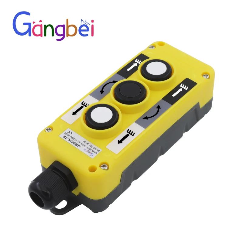 The three buttons Control switch Dustproof and waterproof button GBDQA-T2 Gangbei
