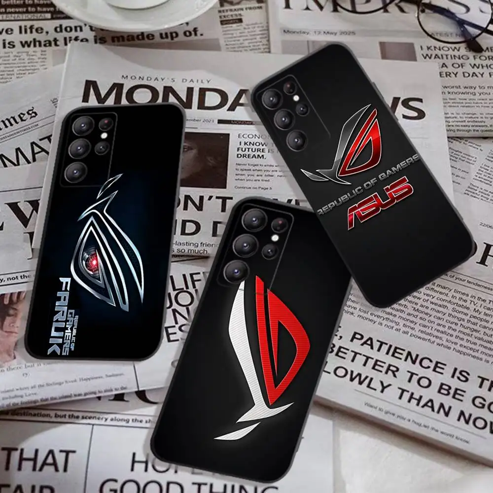 Computer Brands A-ASUS Logo Phone Case For Samsung S 24 Fe 25 Ultra Plus 20 Lite 21 30 22 23 24 22 Ultra 5G Fundas
