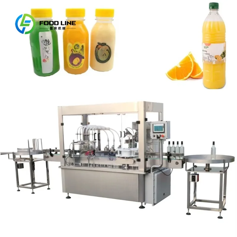 Automatic Fruit Juice Processing Line Apple Juice Liquid Bottle Filling Machine and Production Line