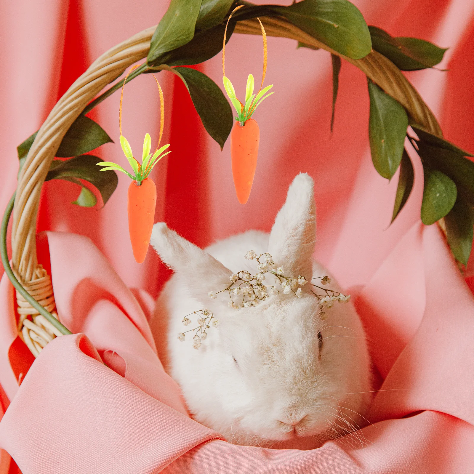 

1 set Artificial Carrot Decor Easter Party Decoration Simulation Carrots Hanging Ornament Home Bar Office Festive Props