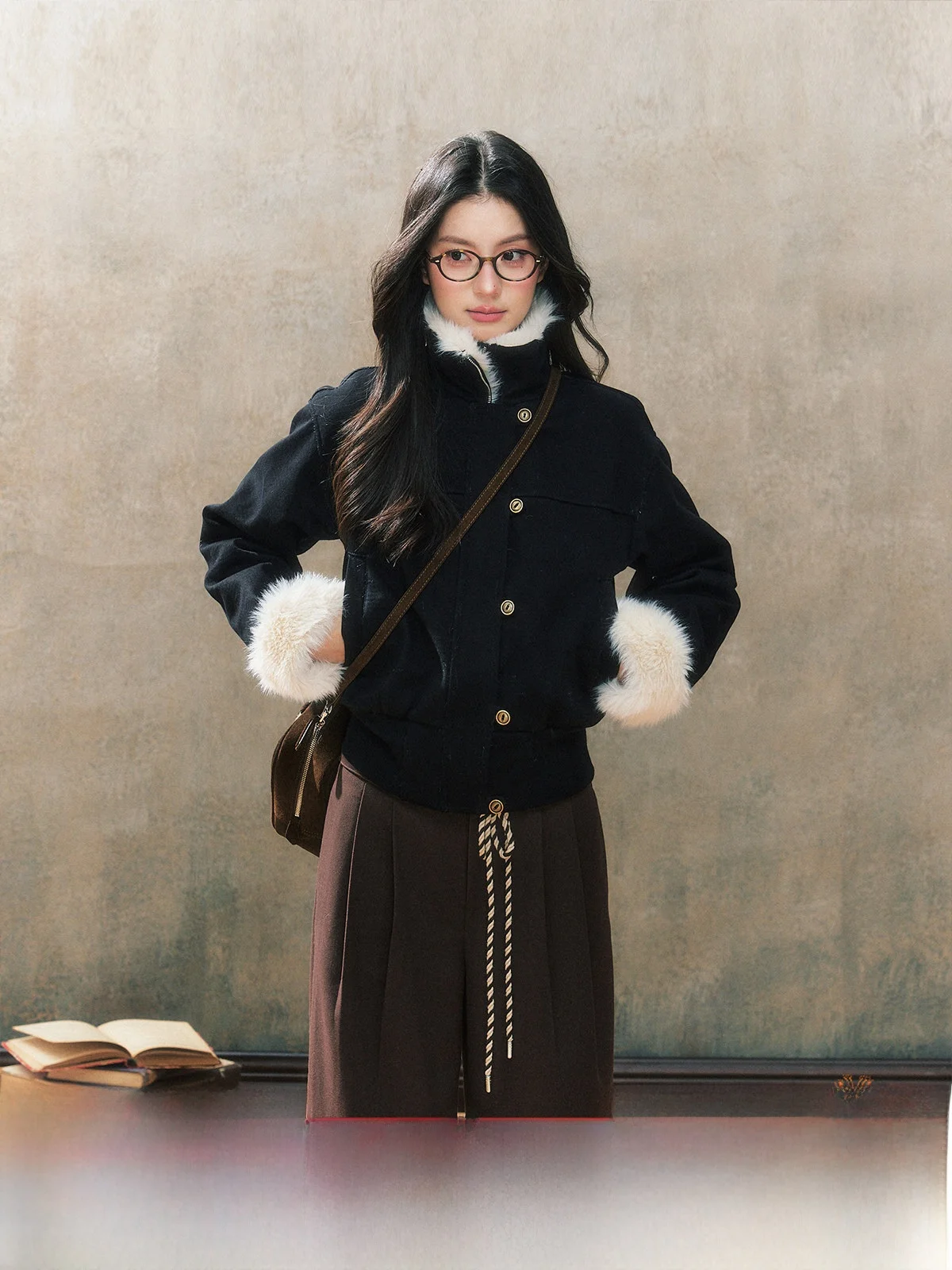 

7iftin Оригинальный дизайн, осенне-зимняя куртка-жакет с черными вставками, приталенного кроя, модное женское пальто из полиэфирного волокна