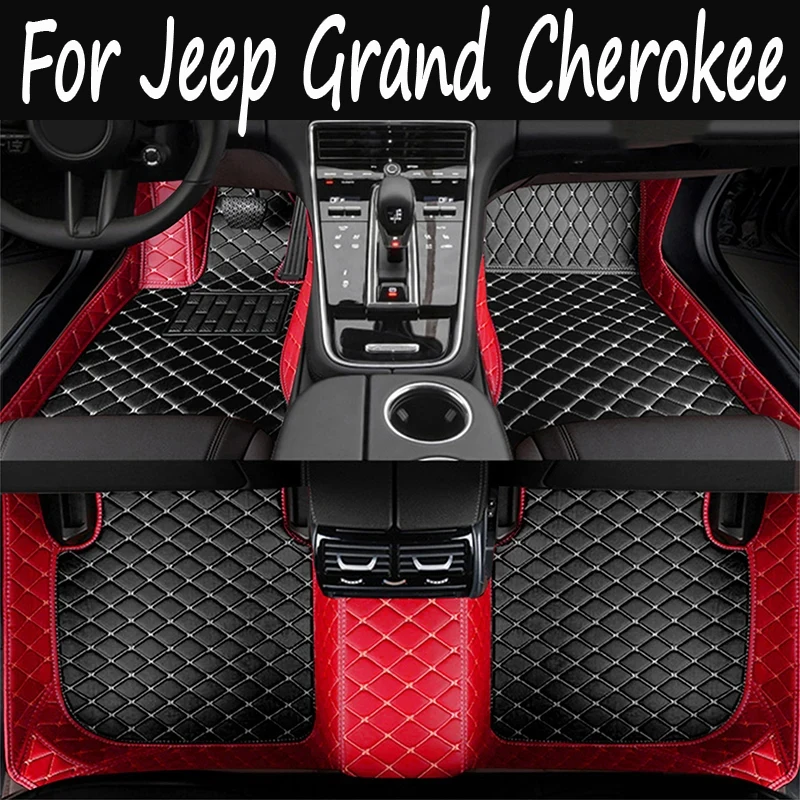 

Custom Automotive Car Floor Mats For Jeep Grand Cherokee WK2 2012 2013 2014 Auto Luxury Leather Men Women Car Mats Full Coverage