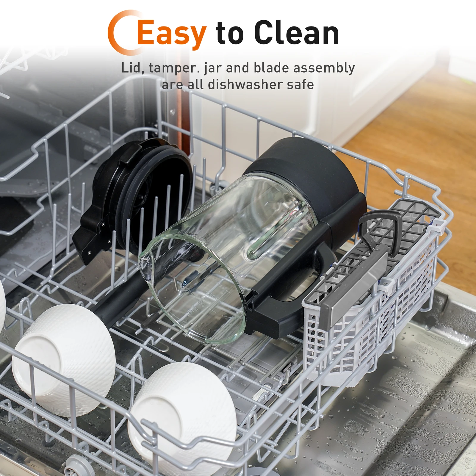 Joyoung liquidificador 28,000rpm liquidificadores para cozinha com led touchscreen liquidificador de vidro para shakes e smoothies com 8 presets