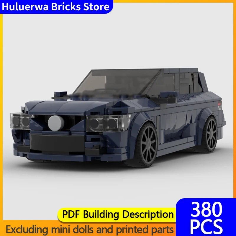 

Модель городского автомобиля MOC, строительные кирпичи SS-V Redline, спортивный фургон, модульная технология, детские праздничные подарки, сборка игрушек, костюм