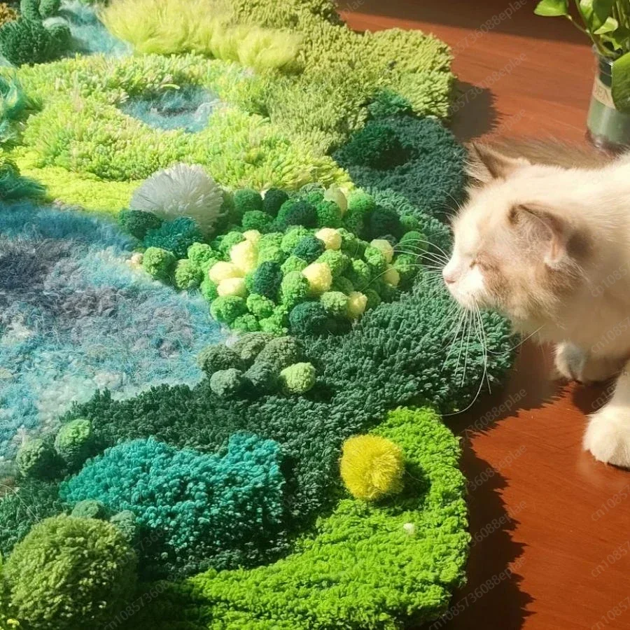 

(Material Package Only) Sang Salt Lake Moss Carpet Material Package Handmade Gift Bedside Atmosphere