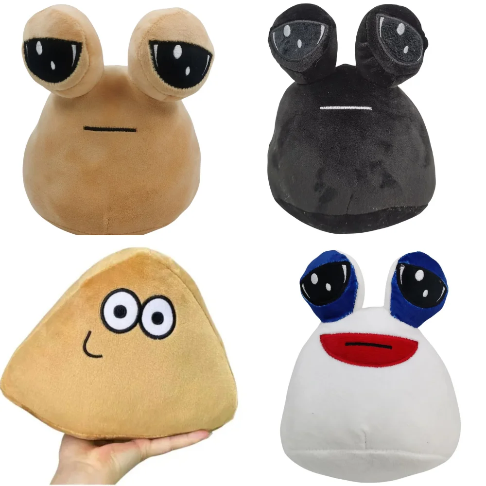 22cm Hot Game My Pet Alien Pou Plush Toy Furdiburb Emotion Alien Plushie Stuffed Animal Pou Doll Birthday Christmas Gift