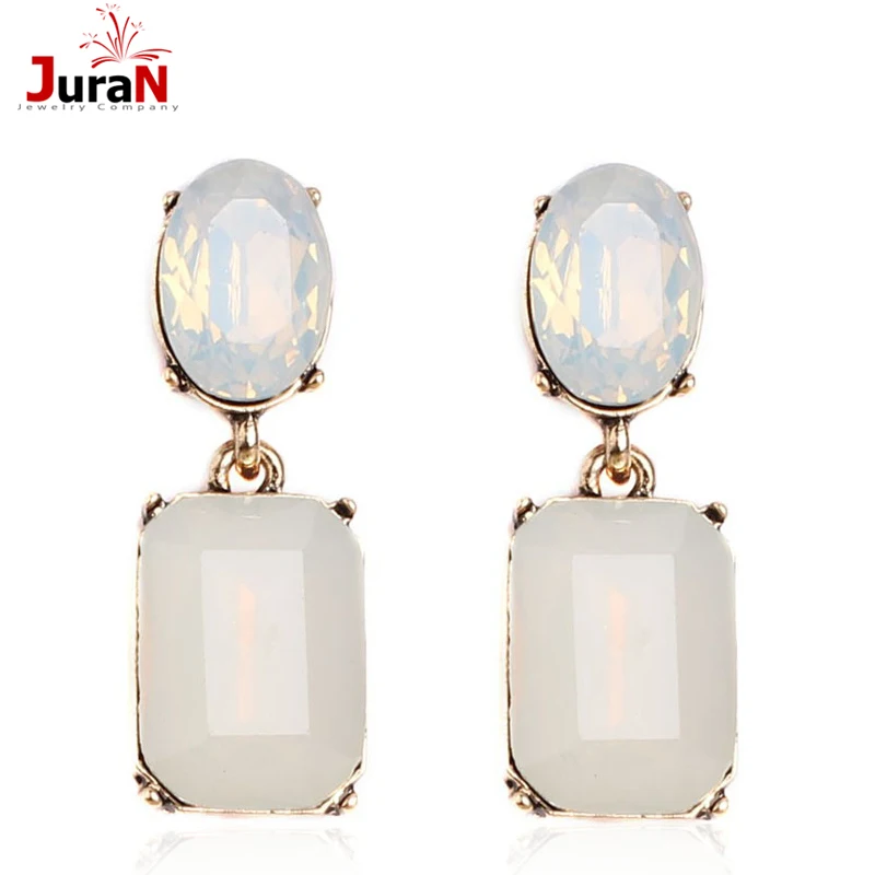 JURAN Hot Sale High Quality OL Style Women Drop Earrings Colorful Geometric Earrings Fashion Jewelry Wholesale W3307 2022