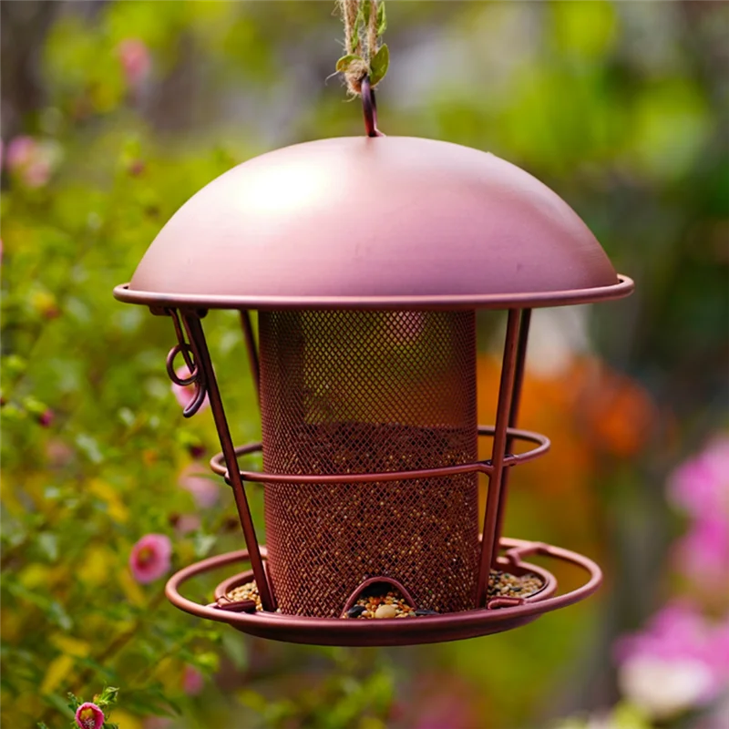 

【HOT】1 PCS Bird Feeder For Outdoors Hunging, Gifts For Mom Grandma Women, Metal Metal Waterproof Outside Wild Bird Feeders Garde