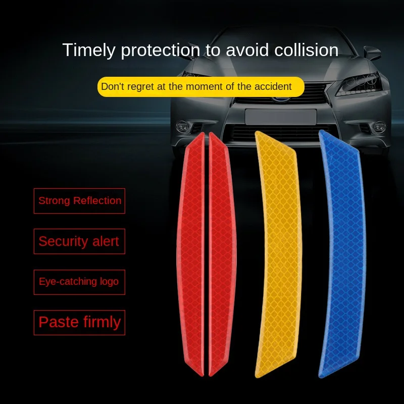 New Car Carbon Fiber Door Anti-collision Strip Wear-resistant Carbon Fiber Sticker Wheel Arch Safety Warning Decorative Sticker