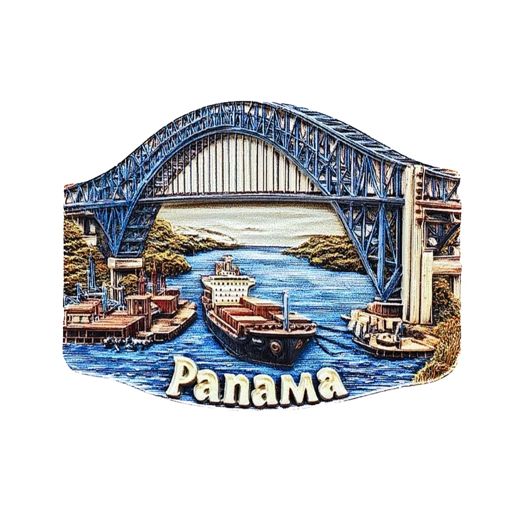 North America Panama Fridge Magnets Tourism Souvenir Refrigerator Magnetic Sticker Collection Handicraft Gift