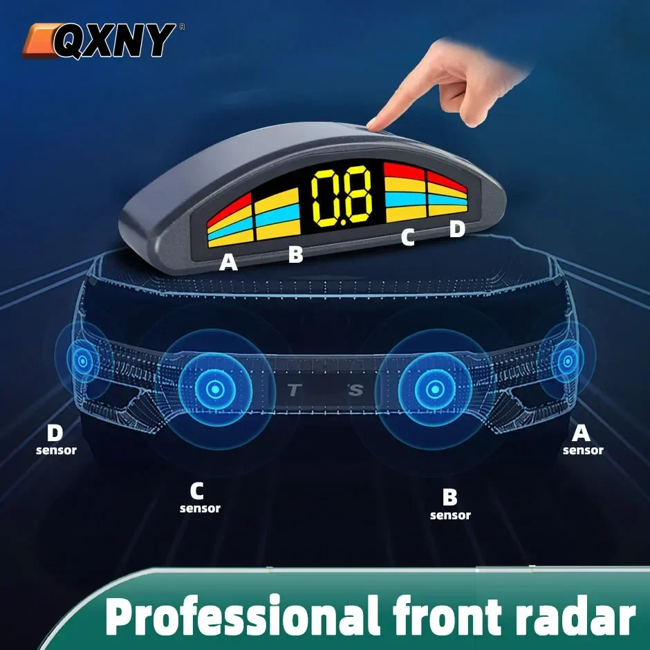 Professional Front Parking Sensor Kit Prefix Concealed built-in flat Parktronic  Assistant System Buzzer Alarm Not Backup Radar