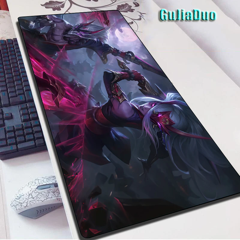 League of Legends Katarina Anime Mouse Pad Laptop Play Mat Gaming Hoom Accessories Kawaii XL Mange Mousepad Gamer Pc Cushion Rug