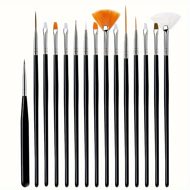 15pcs Fine Detail Paint Brush Set - Miniature Paint Brush For Detailing & Art Painting - Acrylic, Watercolor, Oil,Models