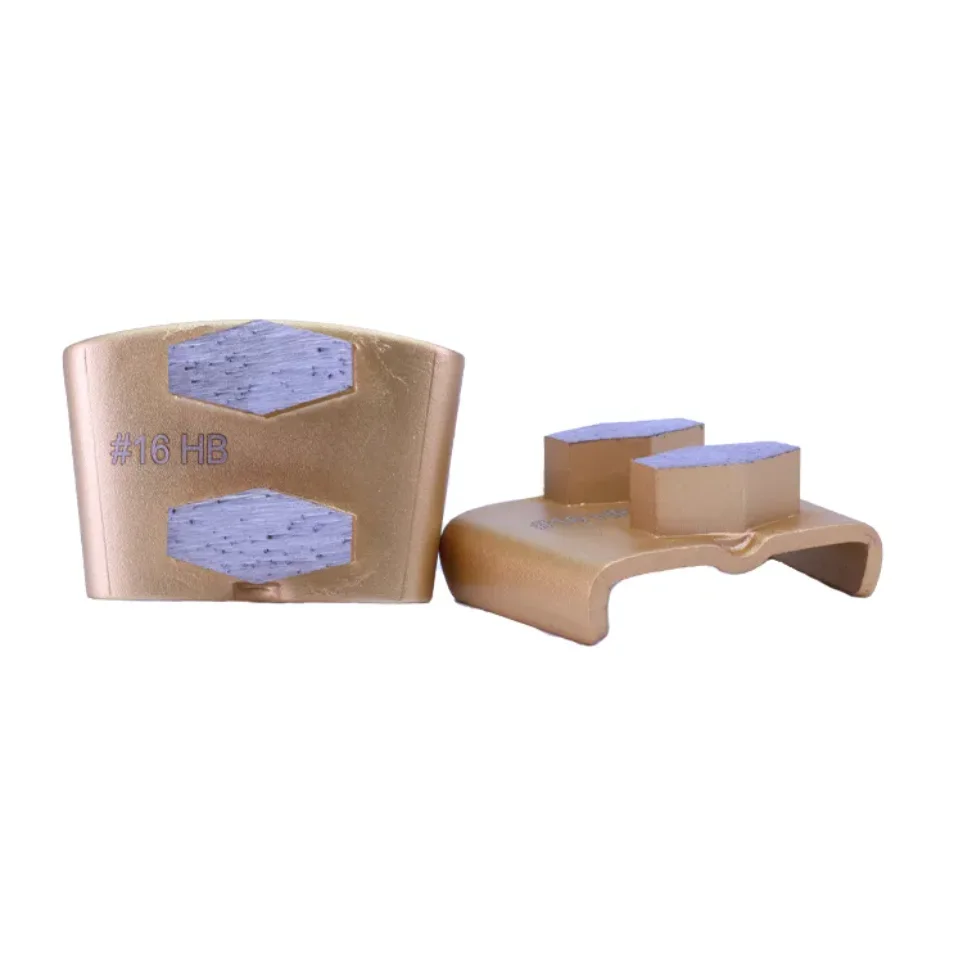 Segmentos forma hexagonal, Diamond Tooling para concreto moagem Terrazzo, Change Floor, 12 pcs