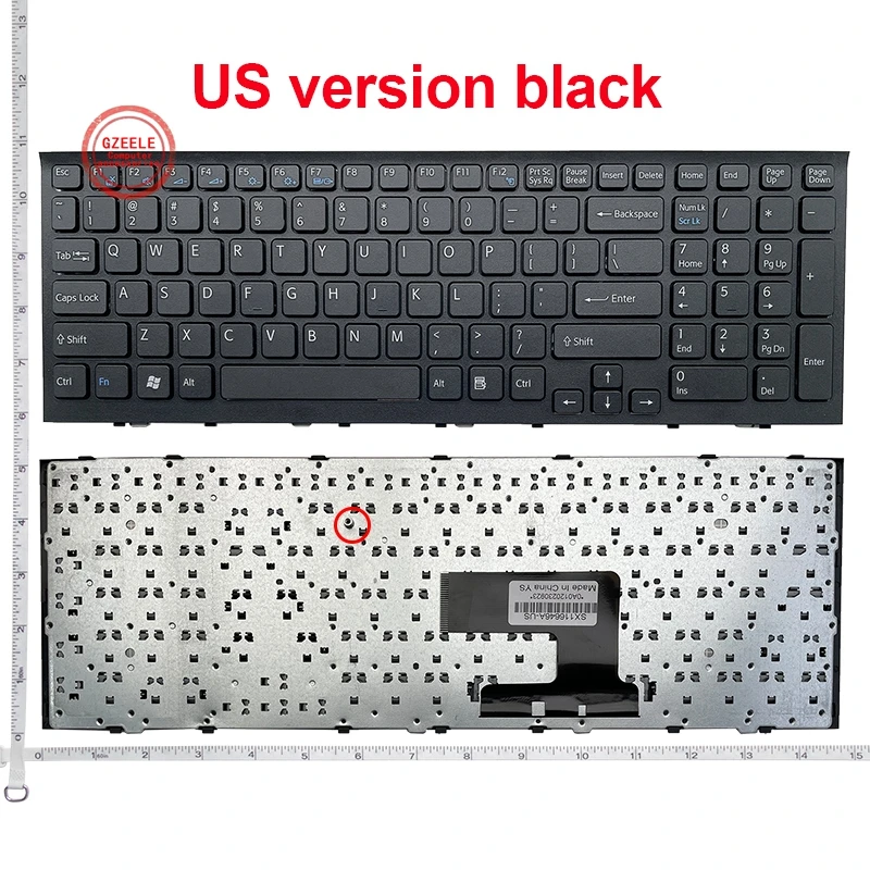 

GZEELE New US Laptop Keyboard for Sony VPC-EH VPCEH 148970811 AEHK1U00010 V116646E PCG-71811L PCG-71811W English black