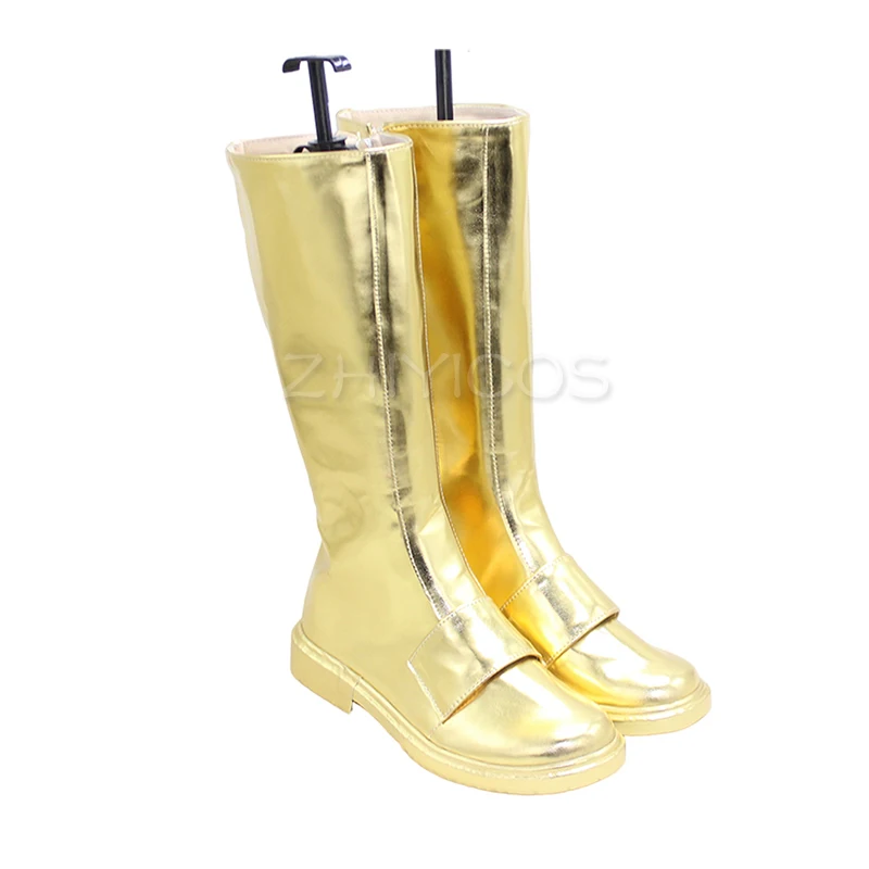 New Anime Sword Art Online Alicization SAO Alice Synthesis Thirty Cosplay Shoes Alice Boots Zipper-up PU Leather Halloween Shoes 2