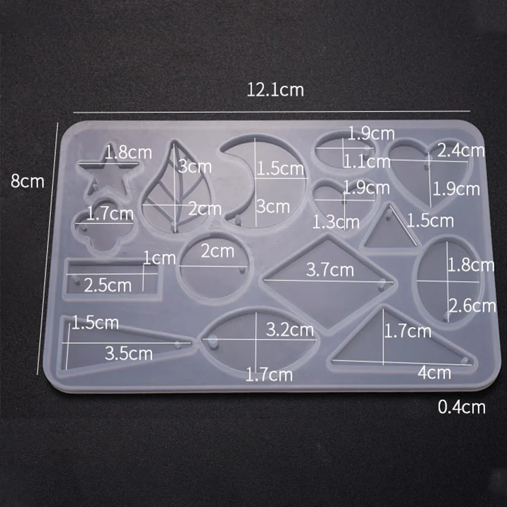 3 قطع من قوالب السيليكون القابلة لإعادة الاستخدام لصنع المجوهرات بنفسك وقلادة وأساور وخواتم ومشاريع قالب القرط