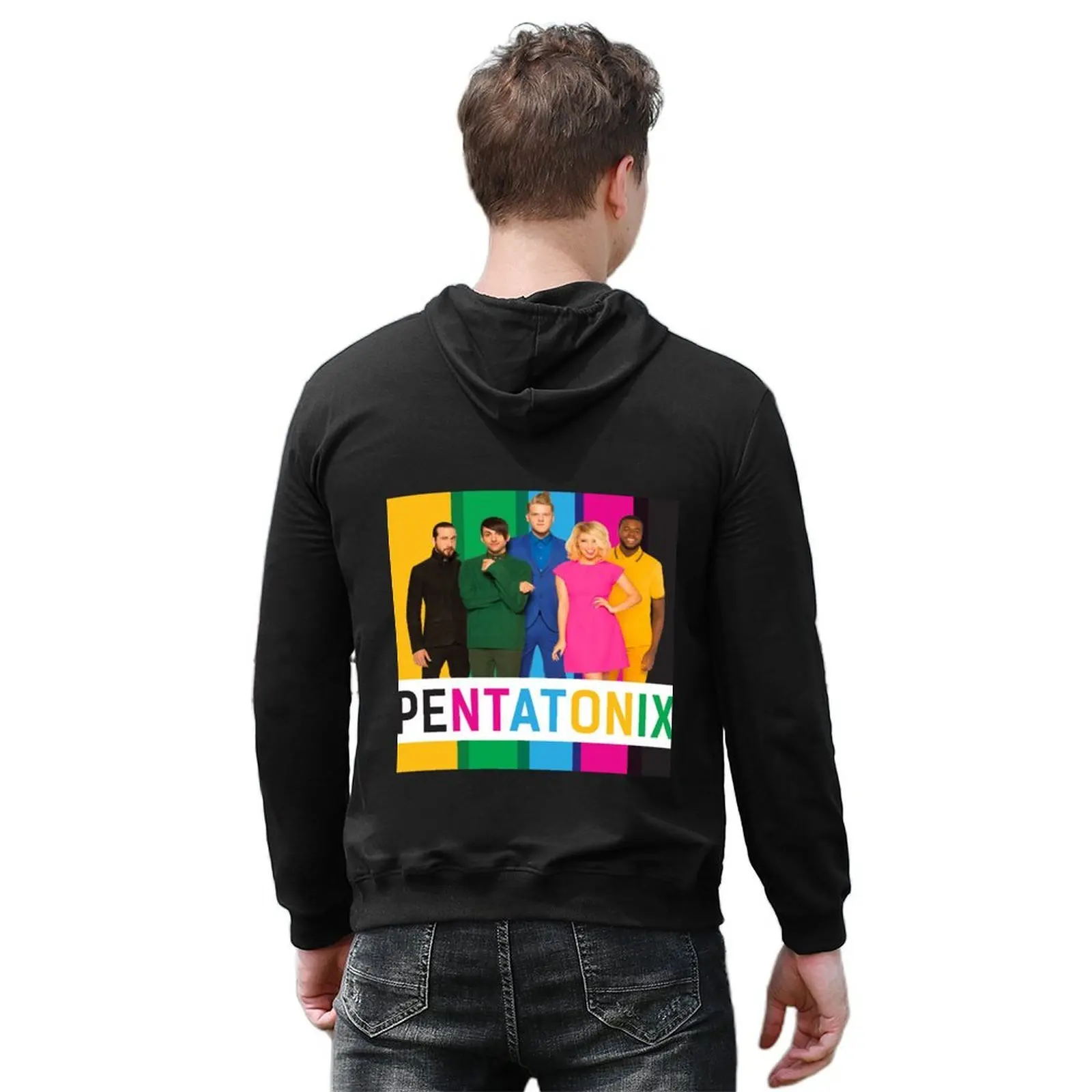 black green pentatonix blue pink Hoodie hooded shirt men's clothing male clothes winter clothes tracksuits