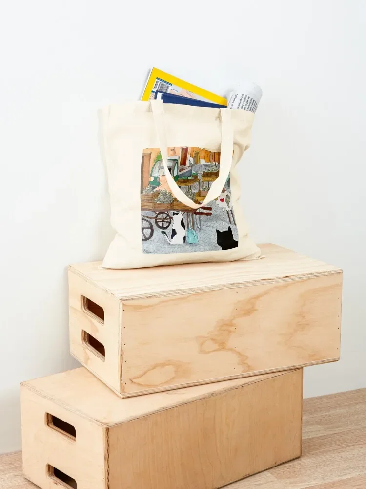 Journal of a Cat in Rome - Carciofo Lover Tote Bag Lady bags shopper bag women canvas tote