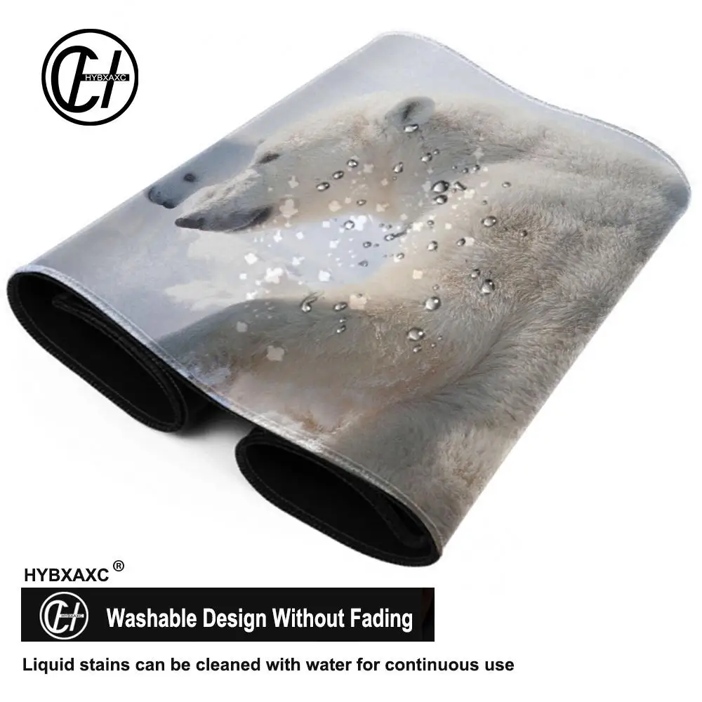 Arctic polar bear Mouse Pad Desk Mouse Pad Cute HD Desk Pad Extended Gaming Keyboard Mats Large 100x50cm XXL Gamer Mousepad