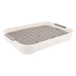 Water Cup  Tray Home Living Room Double-layer Tray Rectangular Tea Tray Fruit Tray Plastic Creative  Basket