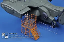 Madworks 1/72 Maintenance platform & Maintenance ladder AW230/AW231/AW231SP PE Parts Model Tools Accessory