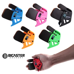 Bicaster Archery Finger Tab XS/S/M/L Right Handed Finger Guard Genuine Cowhide For Beginner and Children