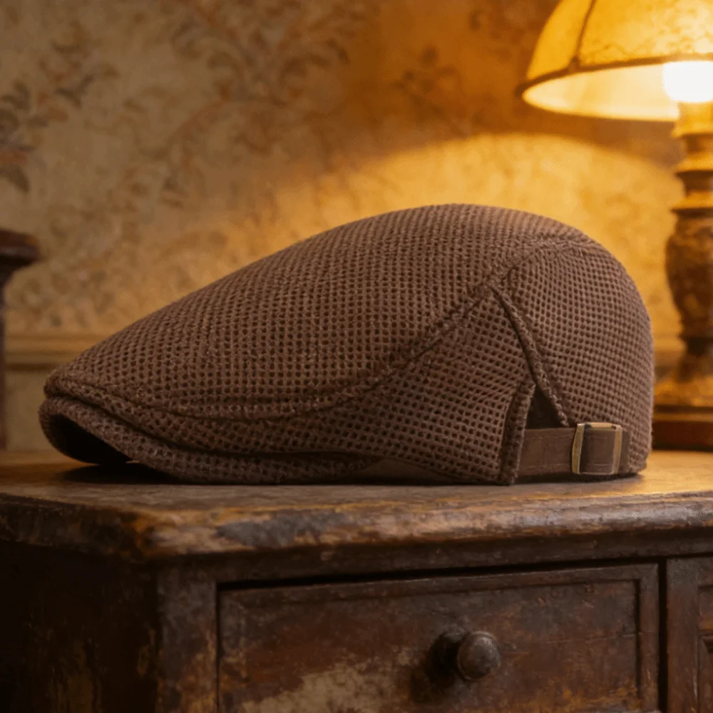 Artist Hat Versatile Mesh Beret Cap Washable Hollow Breathable Sun Hat Vintage Fashion Retro Peaked Cap All-gender