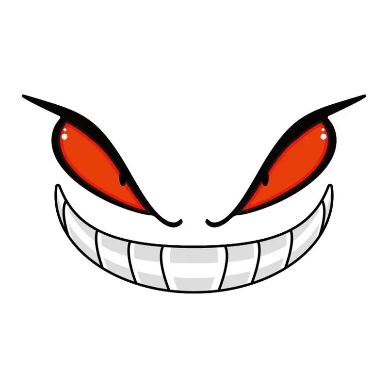 Biker Stickers Funny Adult Stickers Decorative Reflective Stickers Strong Adhesion Devil Eye Design For Pickup Truck Car SUV