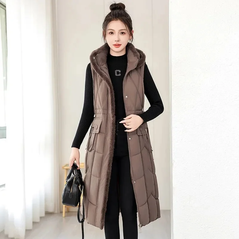 

Хлопковый жилет на молнии, женский осенне-зимний короткий свободный повседневный жилет, женская одежда, куртка без рукавов, топ, однотонный винтажный новый