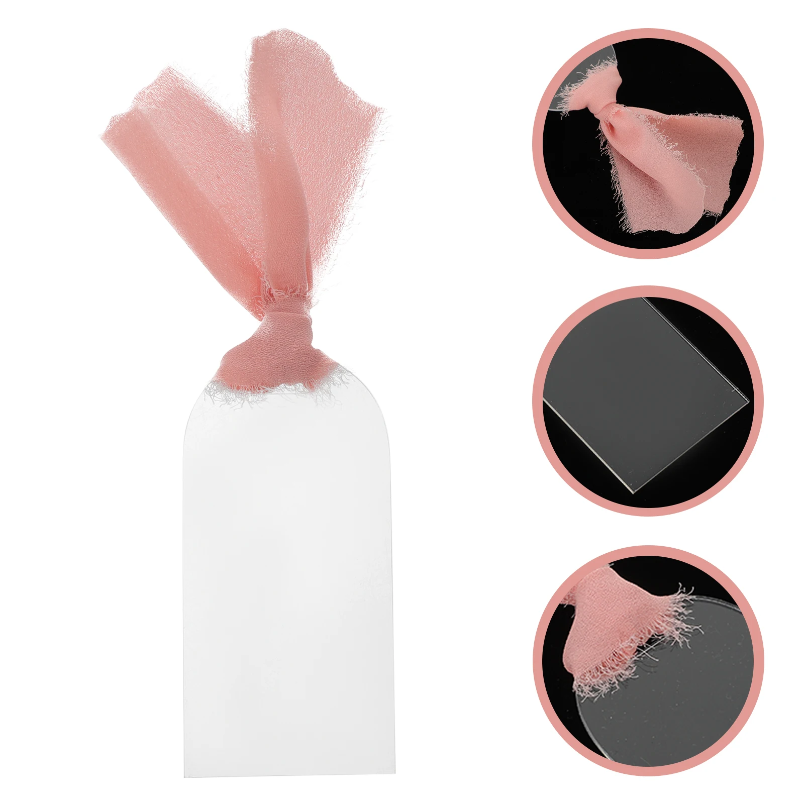 

10 Pcs Lanyard Wedding Seating Tags Bride with Ribbon Restaurant Reservation Card