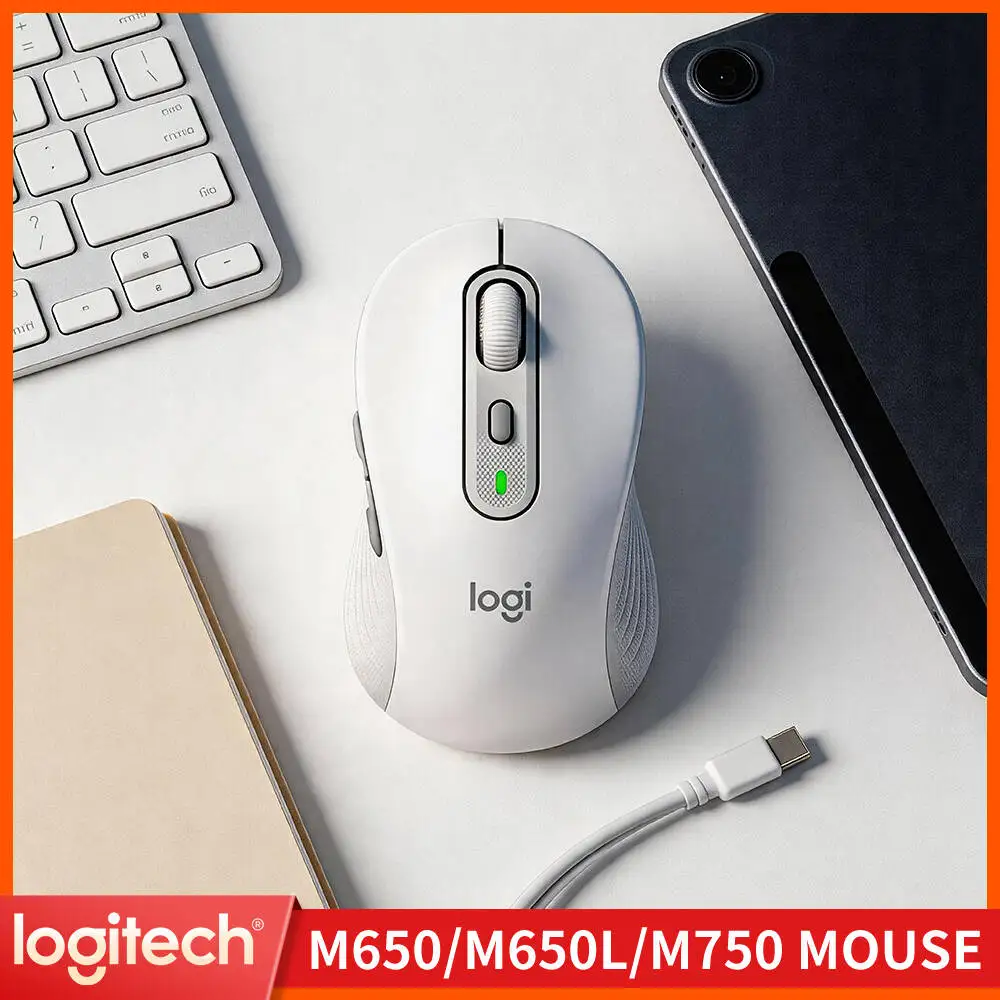 

Logitech M650/M650L Wireless Mouse - 400-4000 DPI Adjustable, 90% Quieter Clicks, 5 Custom Buttons, 24-Month Battery