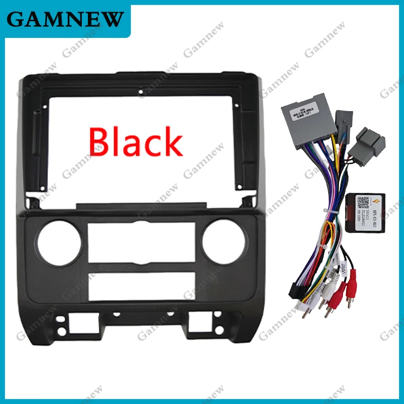 9 Inch Car Frame Fascia Adapter Canbus Box Decoder Android Radio Dash Fitting Panel Kit For Ford Escape, Mazda Tribute 2007-2012