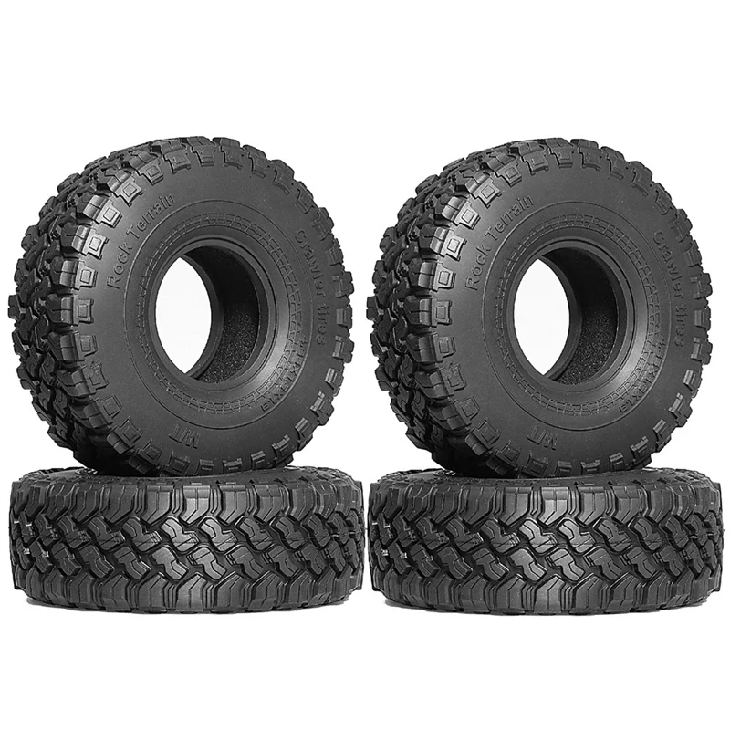 

【Flash Sale】4PCS 116Mm 1.9 Inch Rubber Tire Wheel Tyre For 1/10 RC Crawler Car Axial SCX10 Pro Capra Traxs TRX4 D90 Redcat
