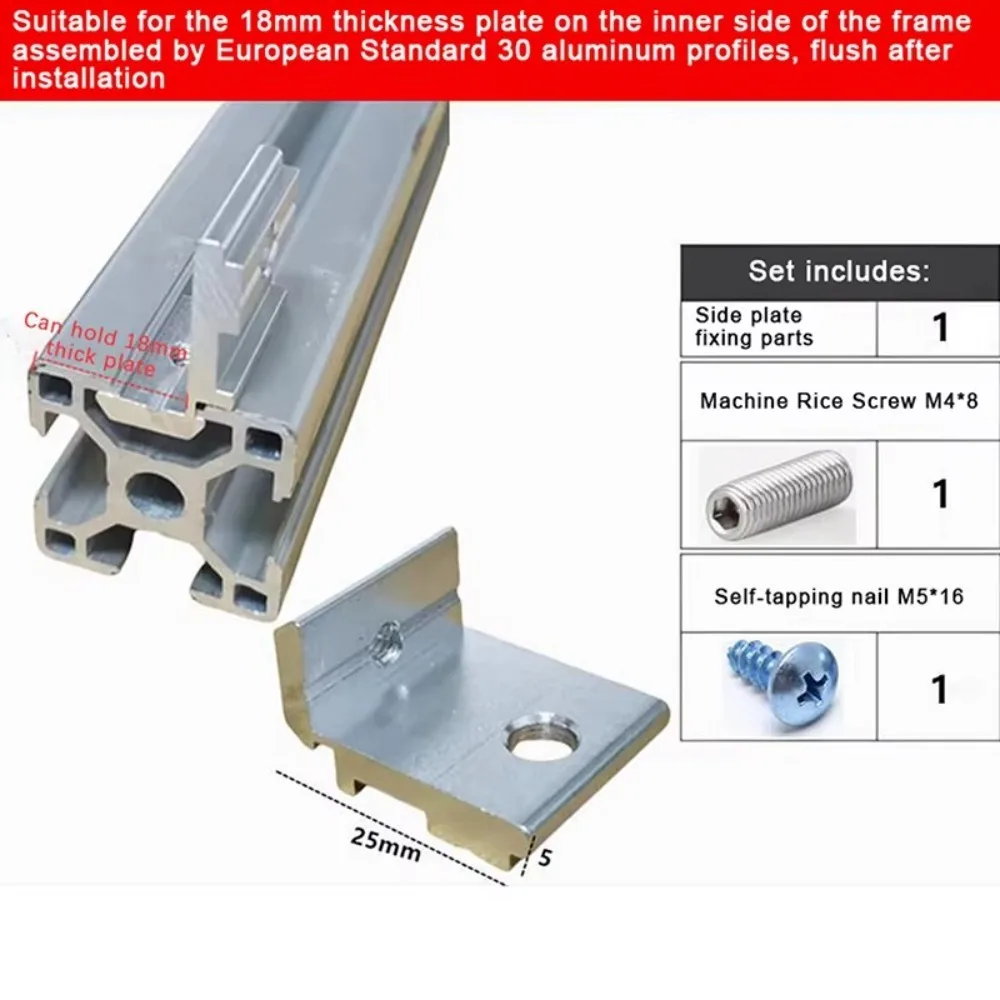 Portable High Strength Aluminum Profile Accessories Stable Support DIY Support Fixture Connector Hardware Shelf Bracket