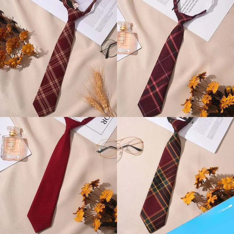 gravata-borboleta-xadrez-vermelha-estilo-jk-feminina-sem-laco-para-formatura-acessorio-de-moda-casual-de-negocios-largura-m