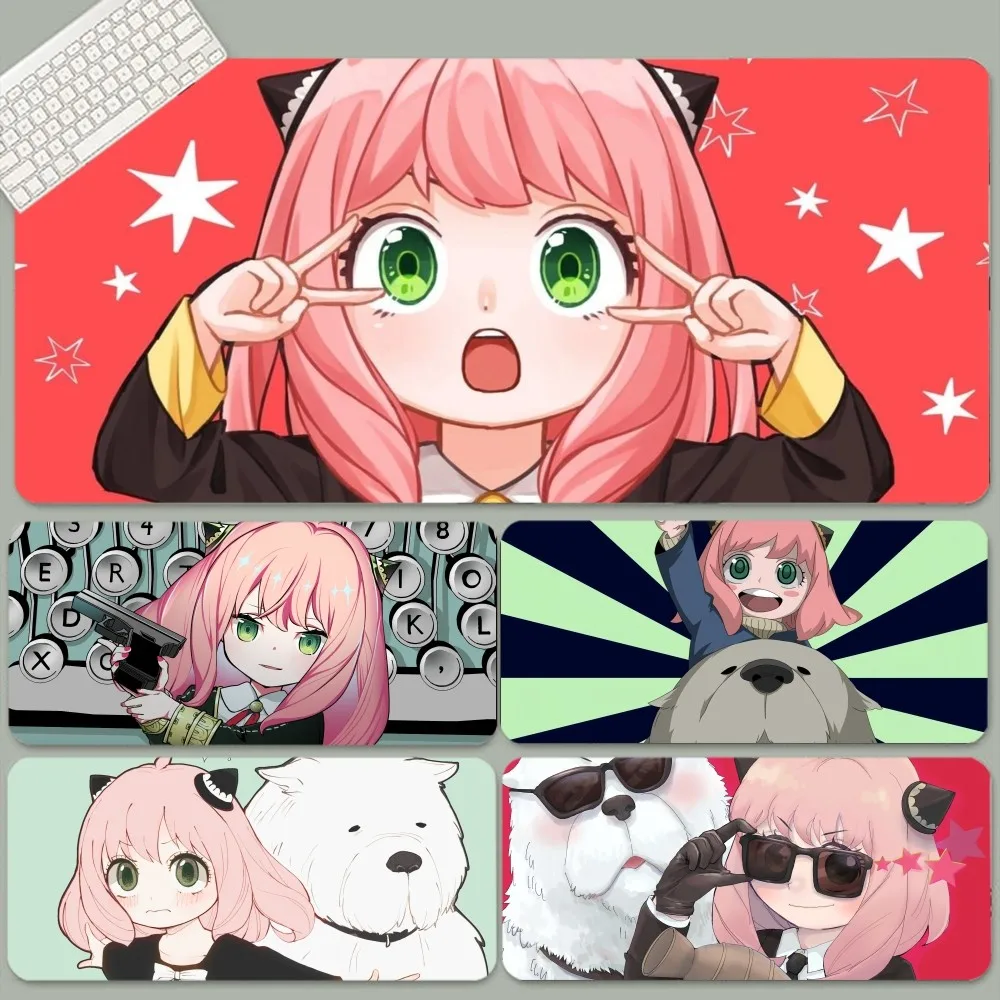 Anime Spy X Family Anti-Slip Table Mat Student Mousepad Gamer Computer Keyboard Pad Games Pad For PC Mouse Carpet