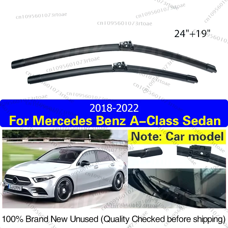 

For Mercedes Benz A Class Sedan W177 2018 - 2022 A180 A200 A220 A250 Front Wiper Blade Windscreen Windshield Window Rain Brush