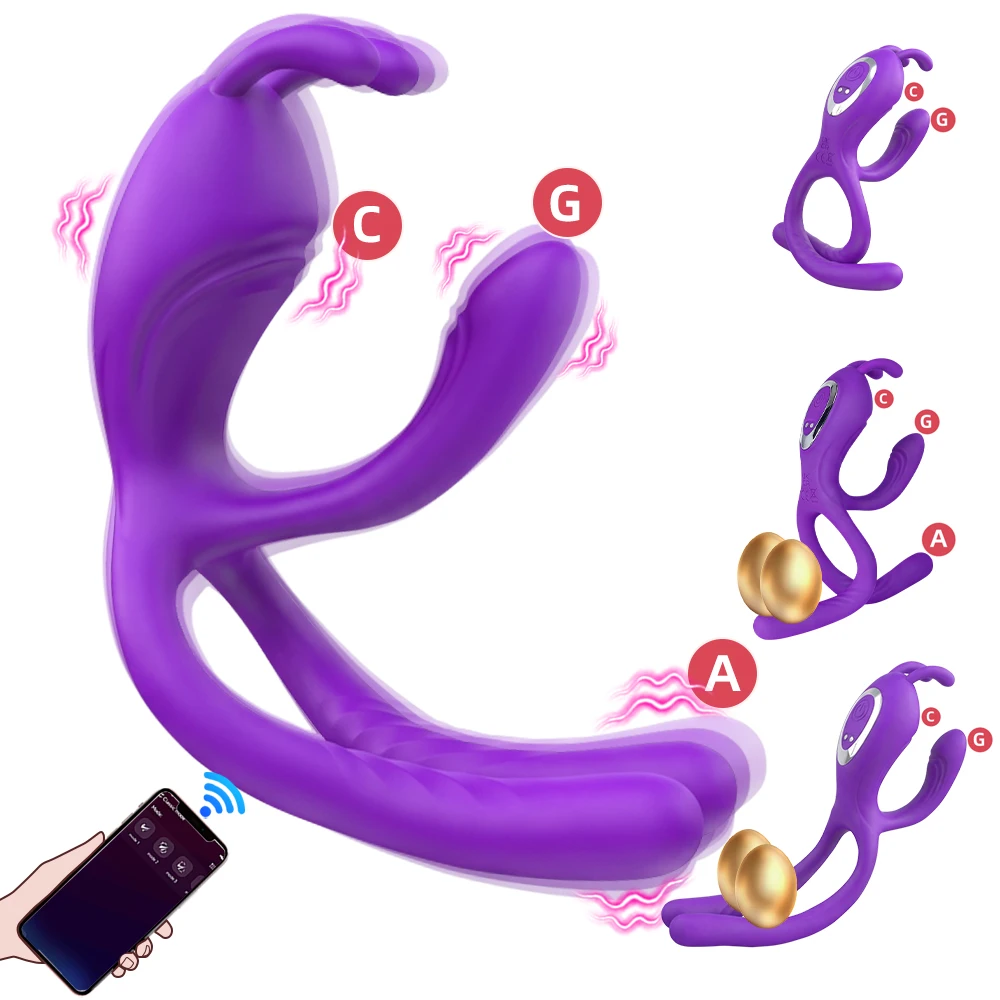 Wiggle Vibrator G-Spot Vagina Vibrator Clitoris Stimulator 3 in 1 Female Masturbation Adult Goods Sex Toy for Women