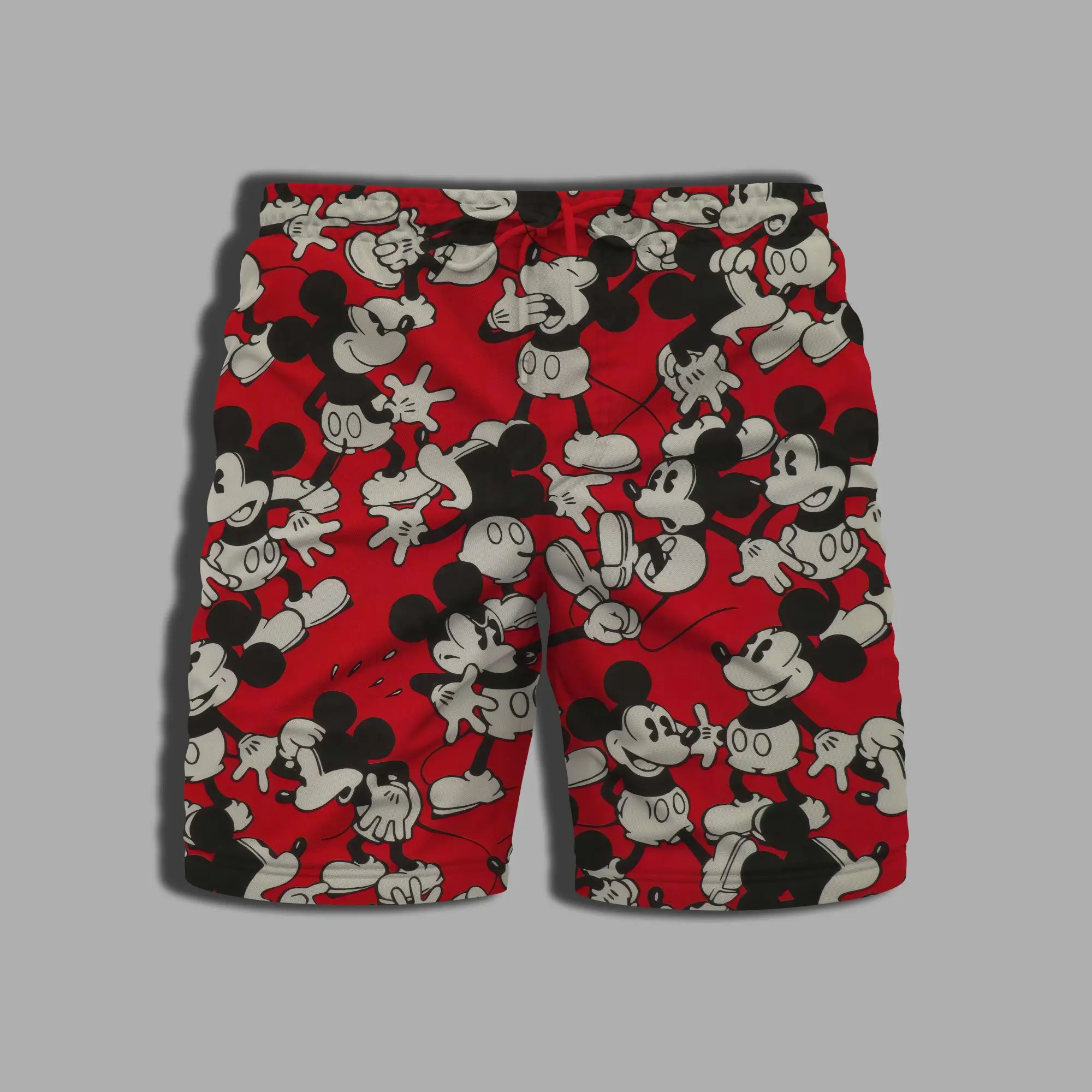 Beach Gym Whole Swimsuit Disney Printing Minnie Mouse Men's Shorts for Women Mickey Bathing Suit Man Summer Clothing Male Pants