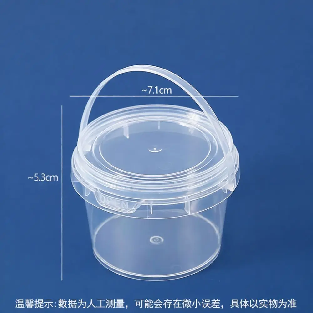 Clear Plastic Boxes For DIY Slime Clay Putty Storage Airtight Containers Craft Organizer For Sorting Supplies