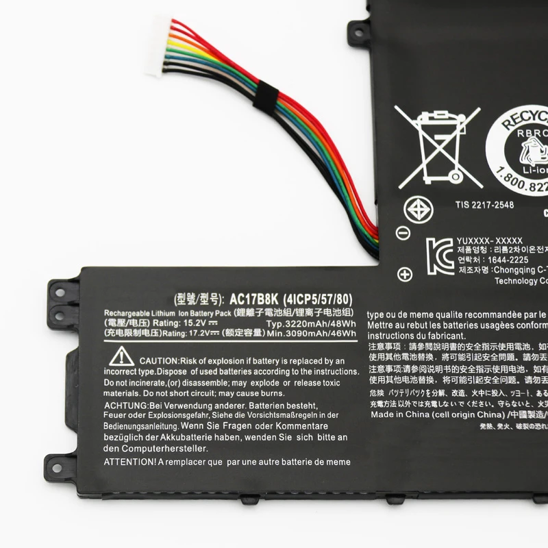 CP Laptop Battery AC17B8K 15.2V/48Wh/3220mAh For SWIFT 3 SF315-52-33KX SF315-52G 52G-855Z 52G-82TV 83A6 51AK Series Notebook