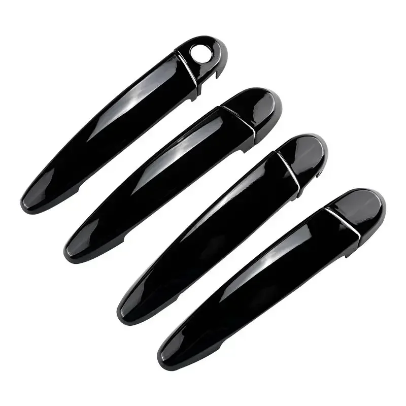 สําหรับ BMW X5 E70 2008-2013 Glossy Black Chrome ประตูรถฝาครอบสติกเกอร์ Trim จัดแต่งทรงผมอุปกรณ์เสริมอัตโนมัติ