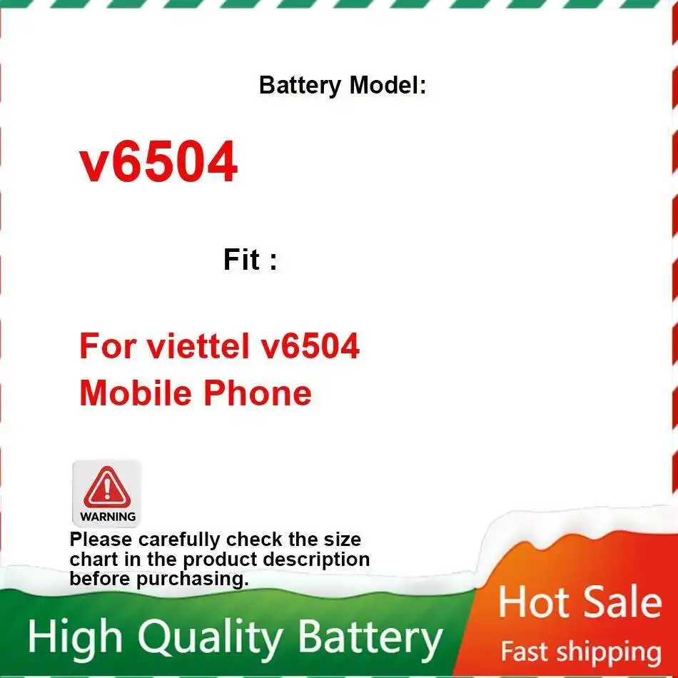 

Сменный аккумулятор мобильного телефона для Viettel V6504 2500 мАч