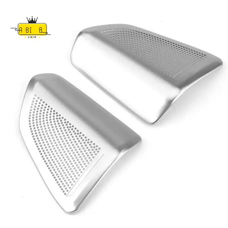 

ABIB -1 Pair Car Styling Door Stereo Speaker Tweeter Covers Stickers Trim For BMW X5 X6 F15 F16 2014 2015 2016 2017 2018